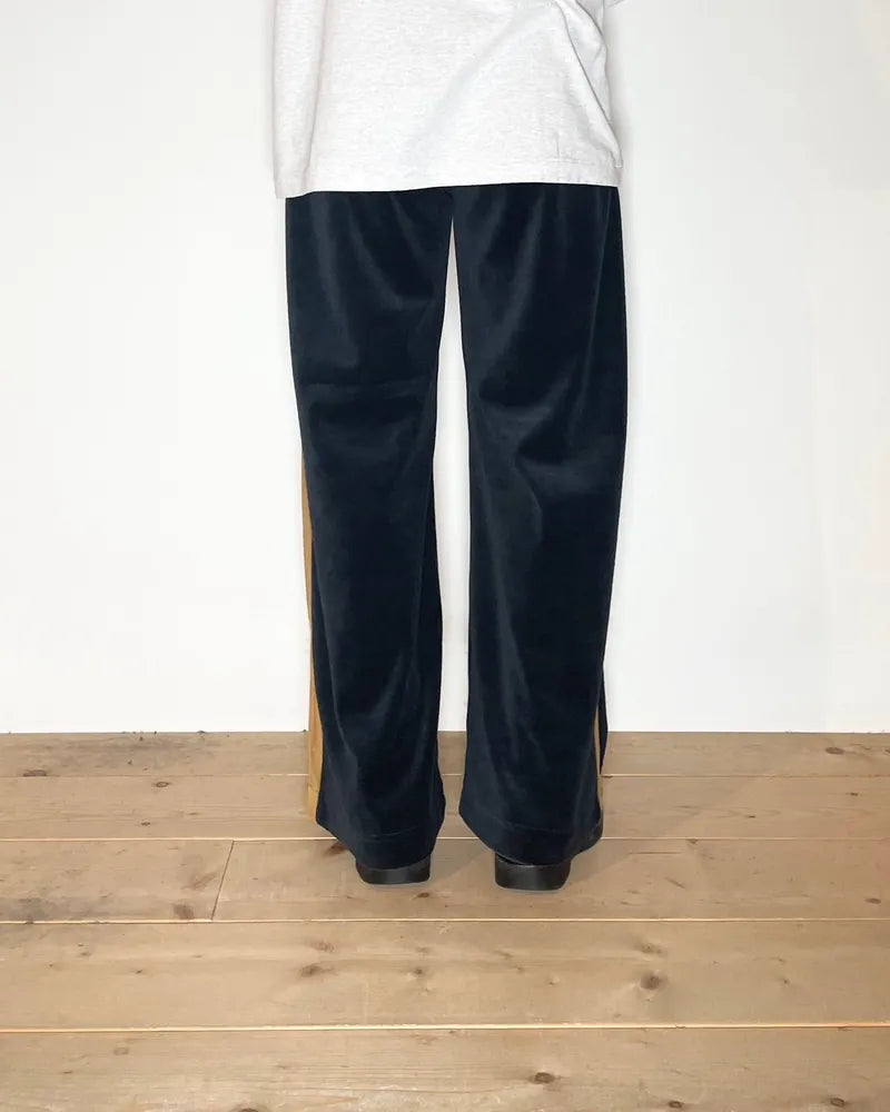 PHEENY / Cotton velours side stripe gatherd pants (PA24-CS09)