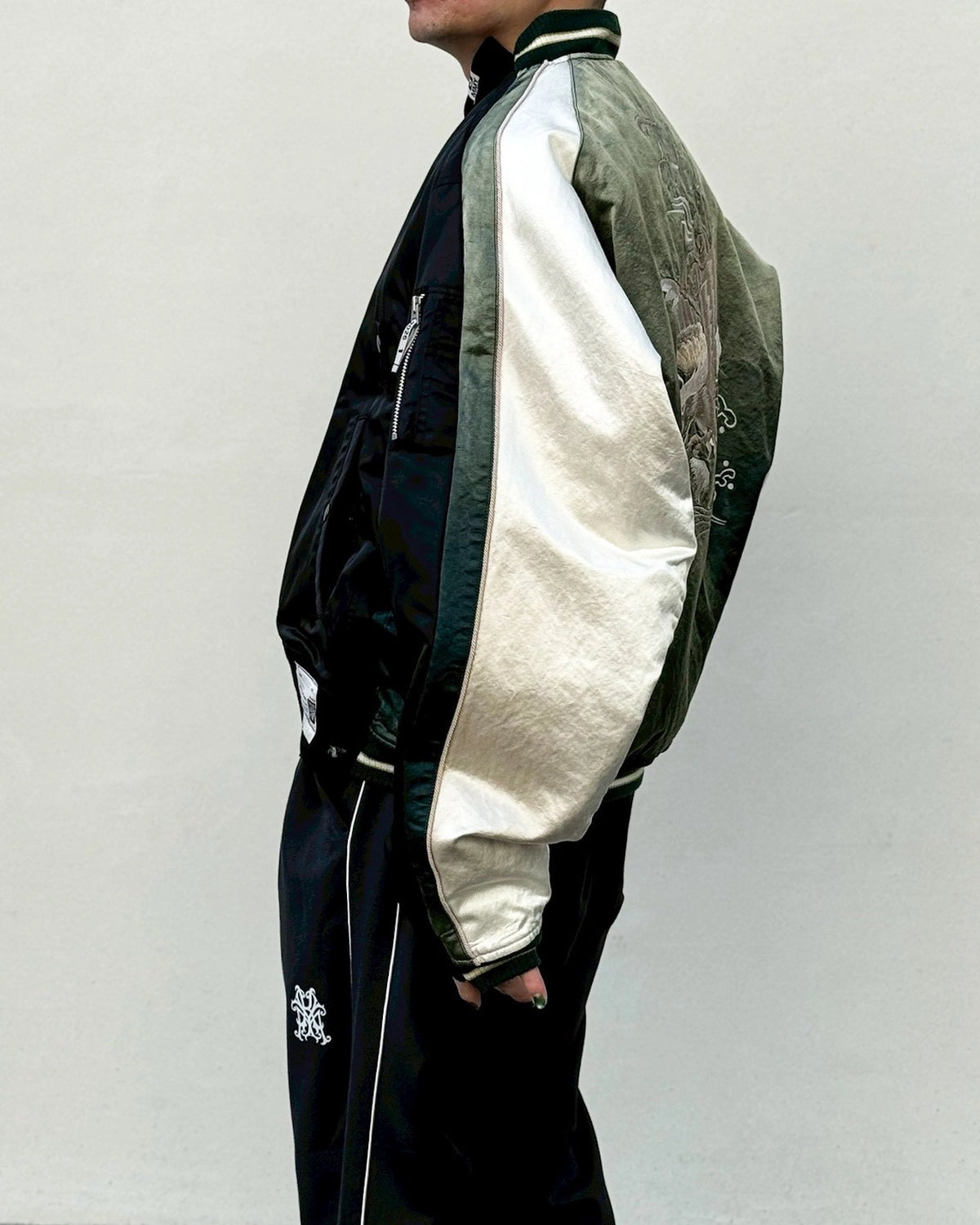 Maison MIHARA YASUHIRO / COMBINED MA-1 × SJ (A16BL052)