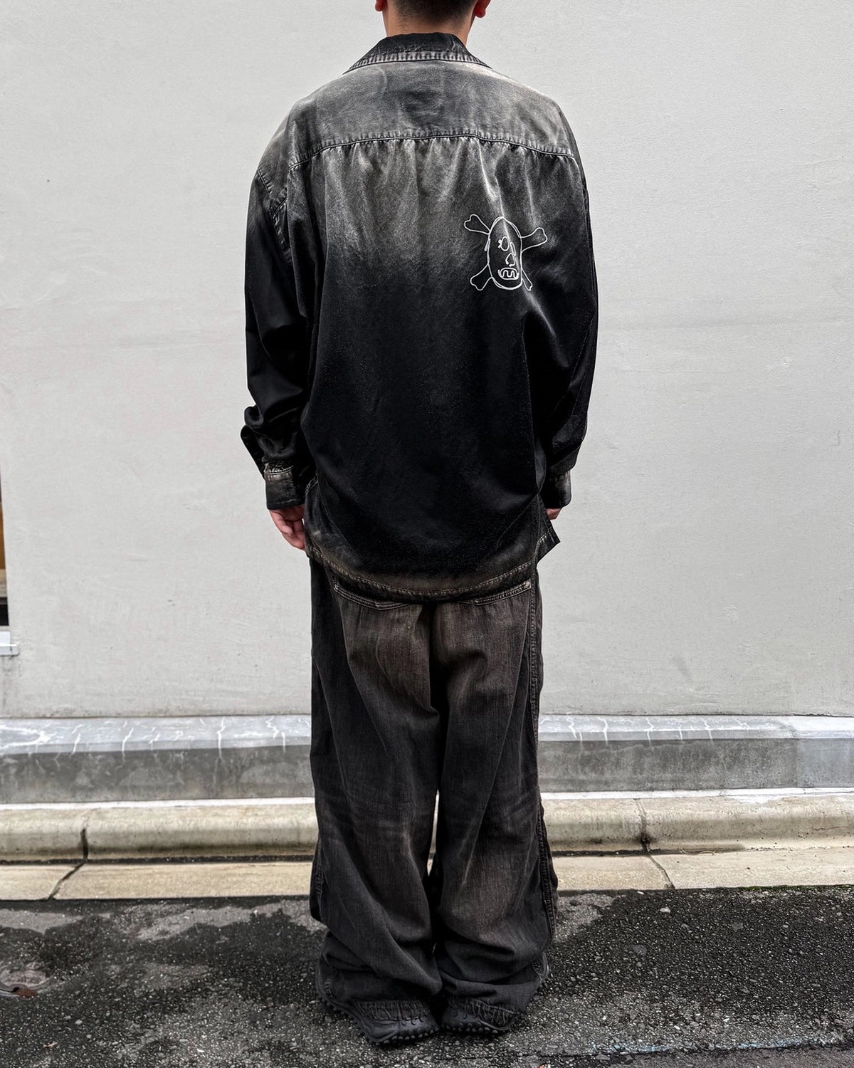 Maison MIHARA YASUHIRO / BLEECHED SATIN SHIRT (J17SH183)