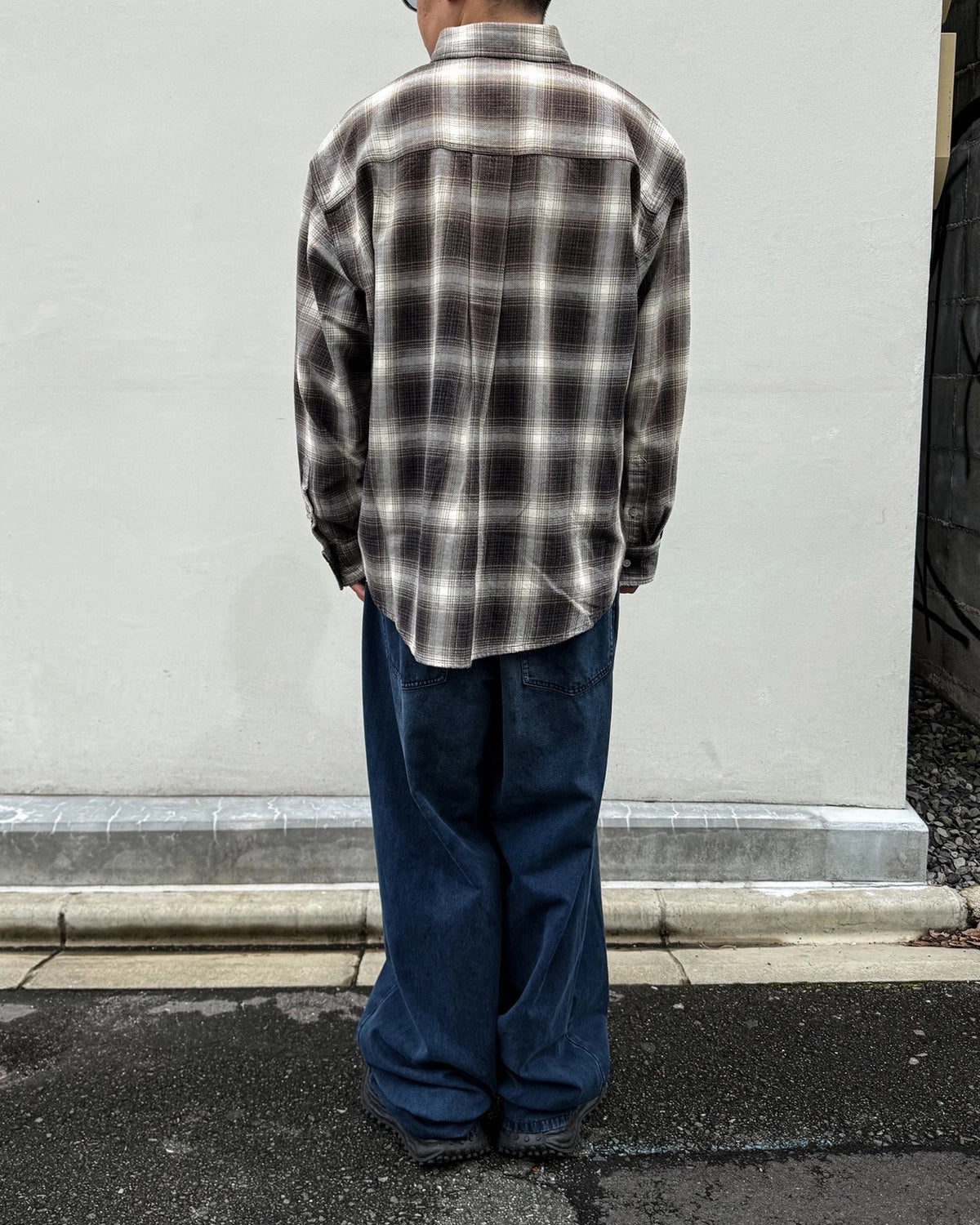 KAMIYA / OG Check Sun Faded B/D Shirt (G17SH040)