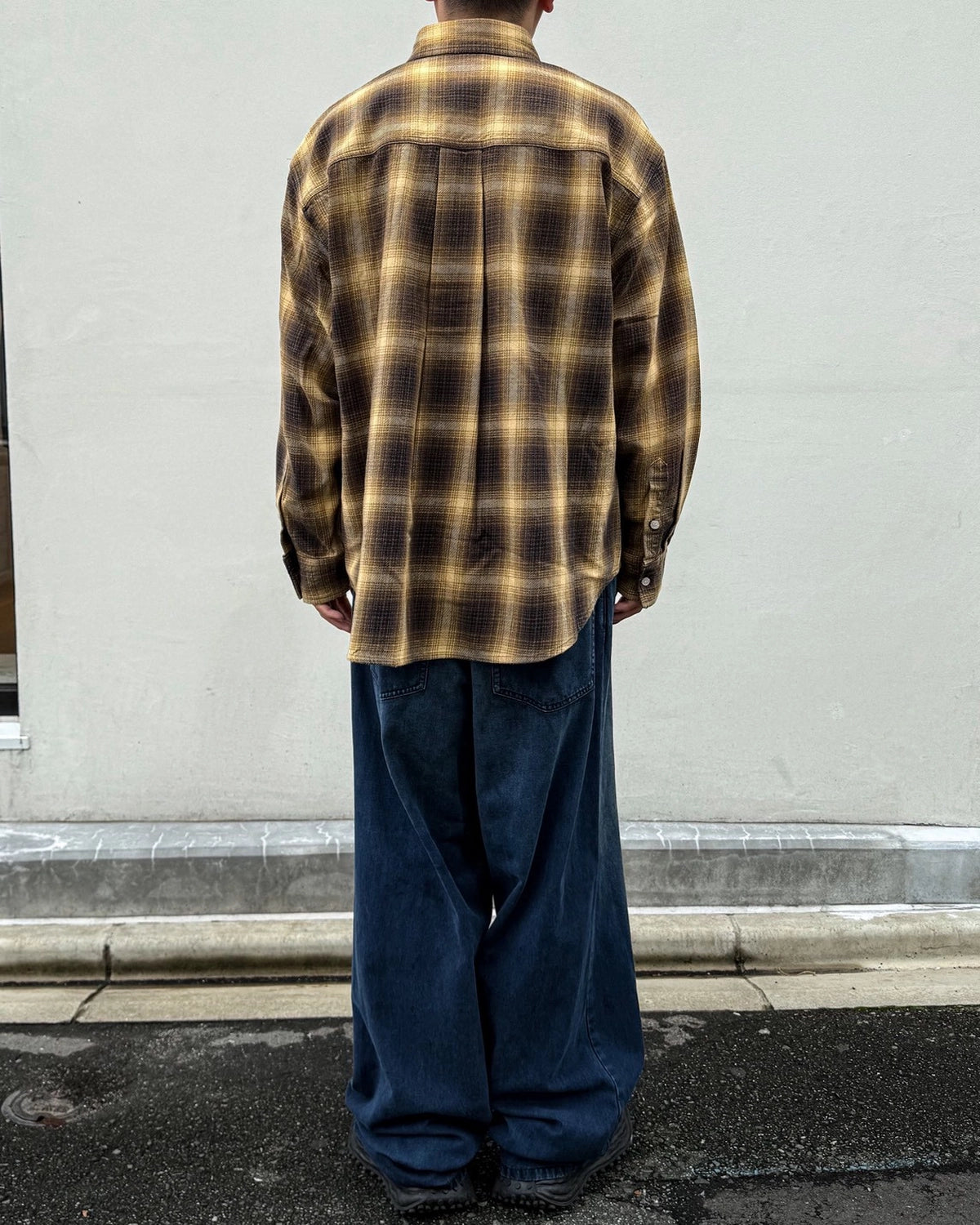 KAMIYA / OG Check Sun Faded B/D Shirt (G17SH040)