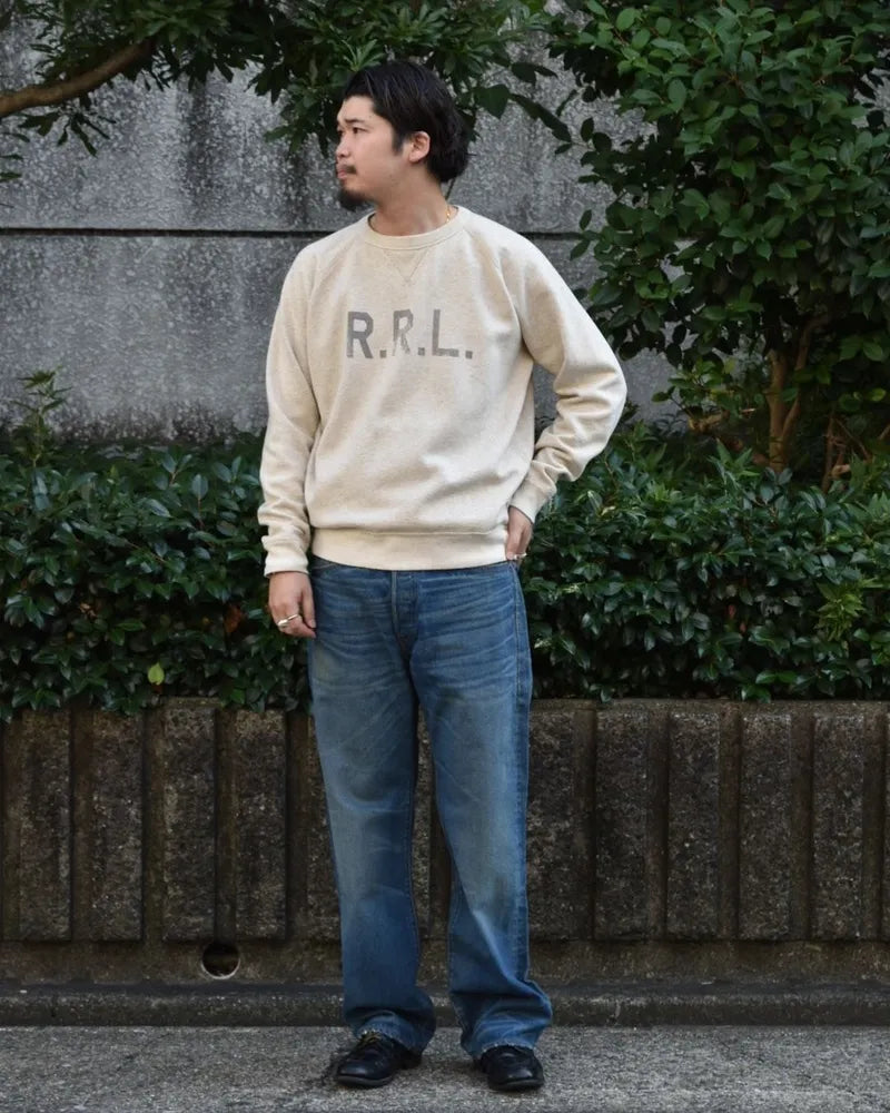 RRL / ラグラン クルーネックスウェットシャツ (1441MNRRKNI16820134)