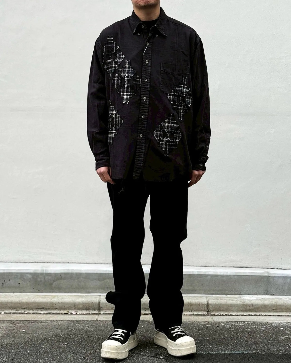 MIYAGIHIDETAKA -Rafu-  / Native Patch Shirt (RaFu074)