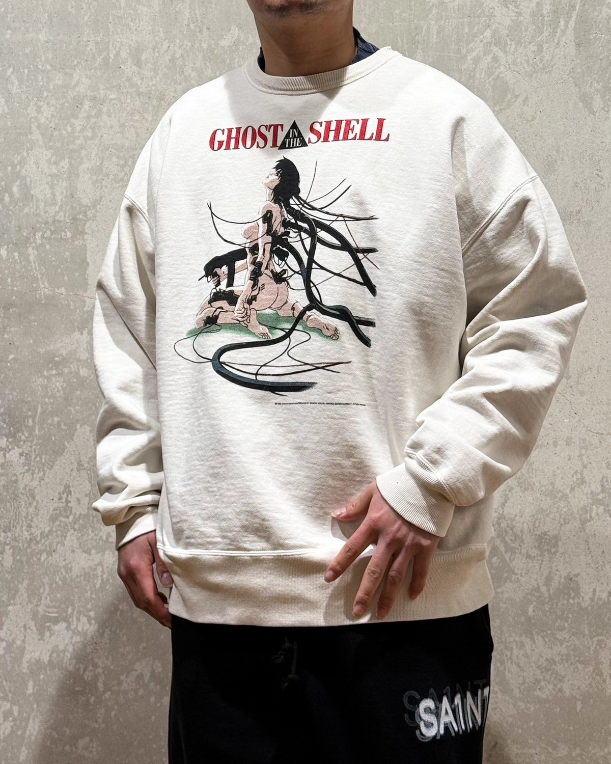 ©︎SAINT Mxxxxxx × GHOST IN THE SHELL -攻殻機動隊- / CREW NECK SWEAT (SM-HR8-0000-C10)