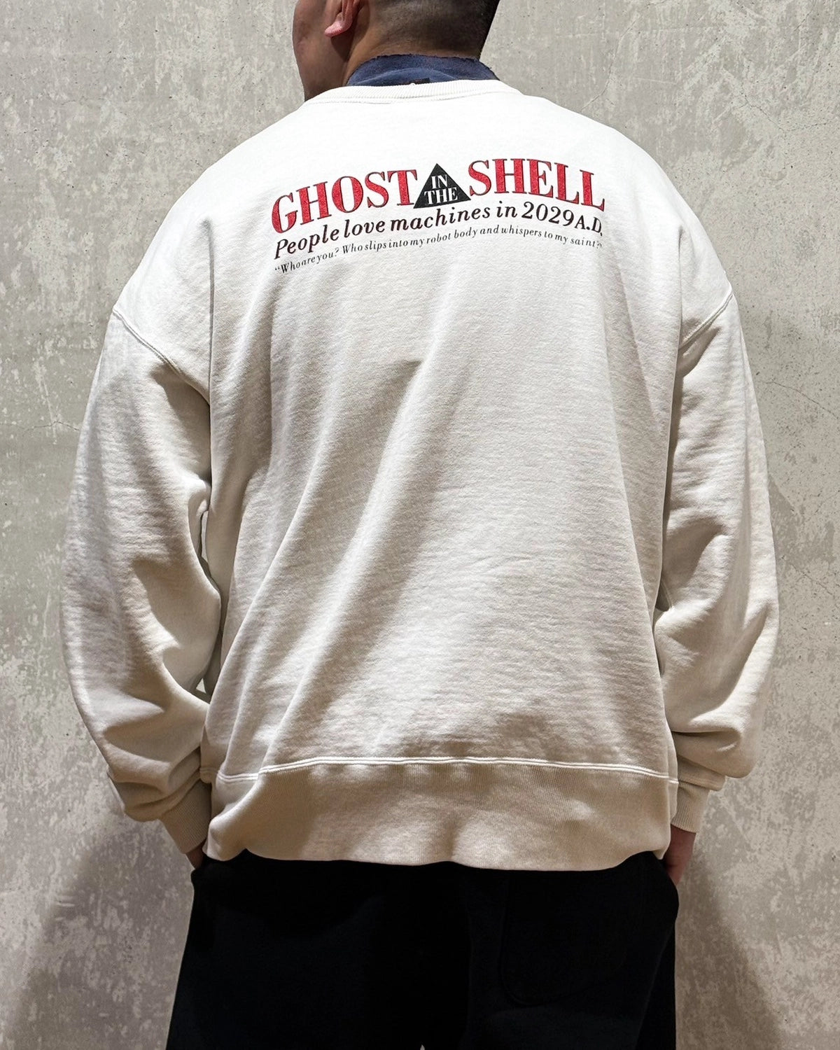 ©︎SAINT Mxxxxxx × GHOST IN THE SHELL -攻殻機動隊- / CREW NECK SWEAT (SM-HR8-0000-C10)