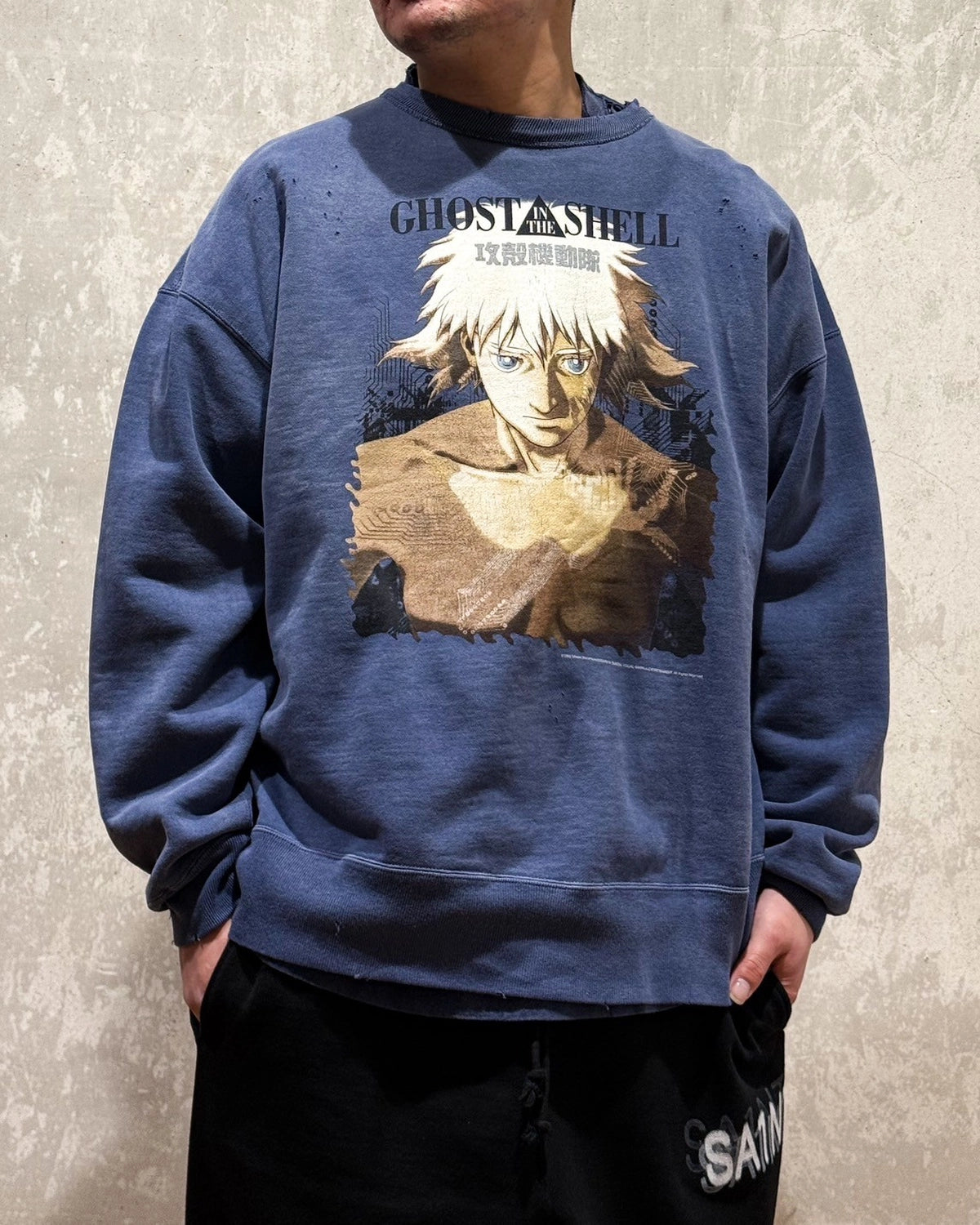 ©︎SAINT Mxxxxxx × GHOST IN THE SHELL -攻殻機動隊- / CREW NECK SWEAT (SM-HR8-0000-C08)