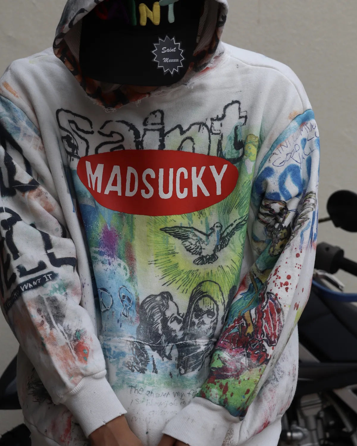 SAINT Mxxxxxx × MADSAKI / MDS _ DBL FACE HOODIE / MADSUCKY (SM-MK1-0000-C76)