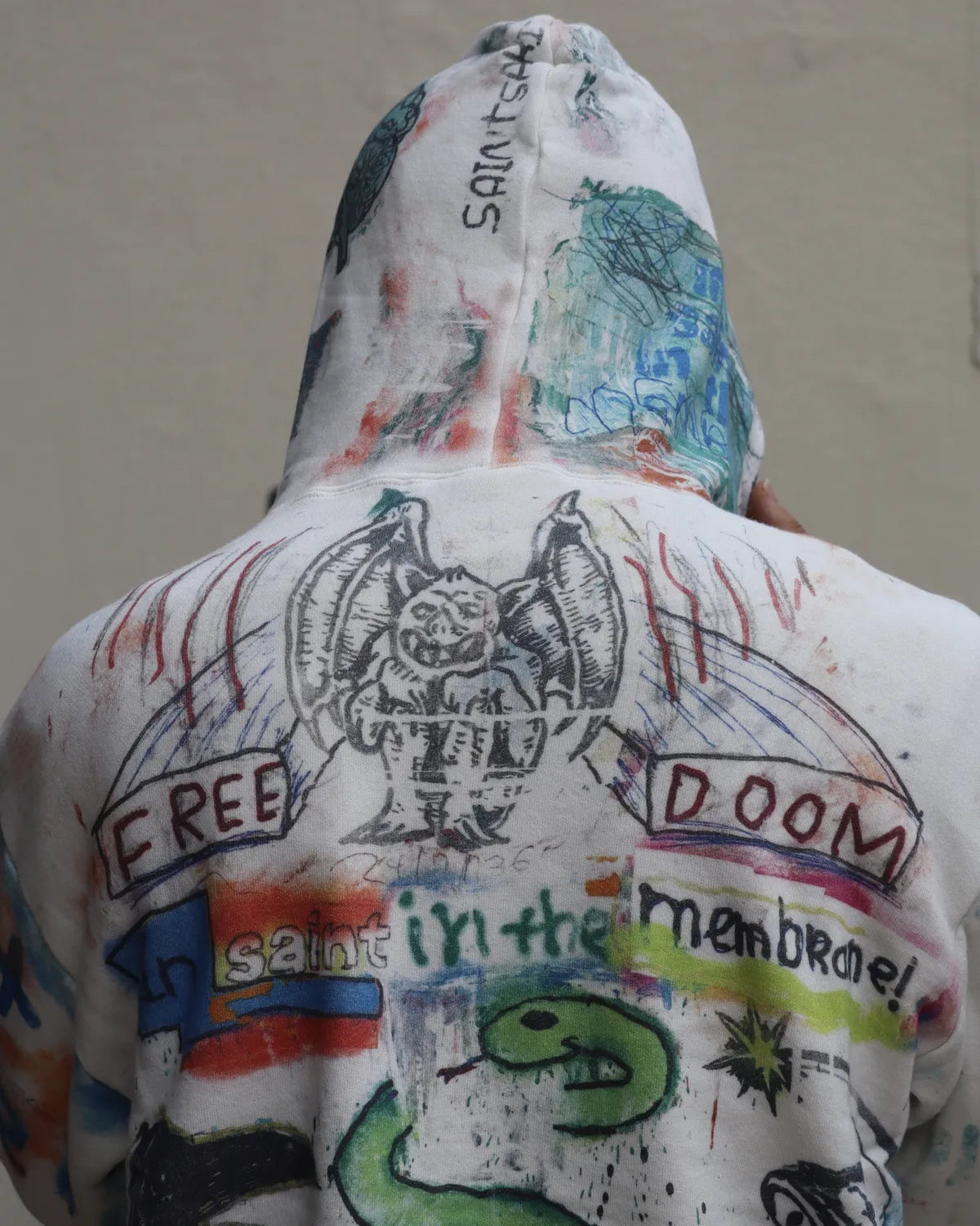 SAINT Mxxxxxx × MADSAKI / MDS _ DBL FACE HOODIE / MADSUCKY (SM-MK1-0000-C76)