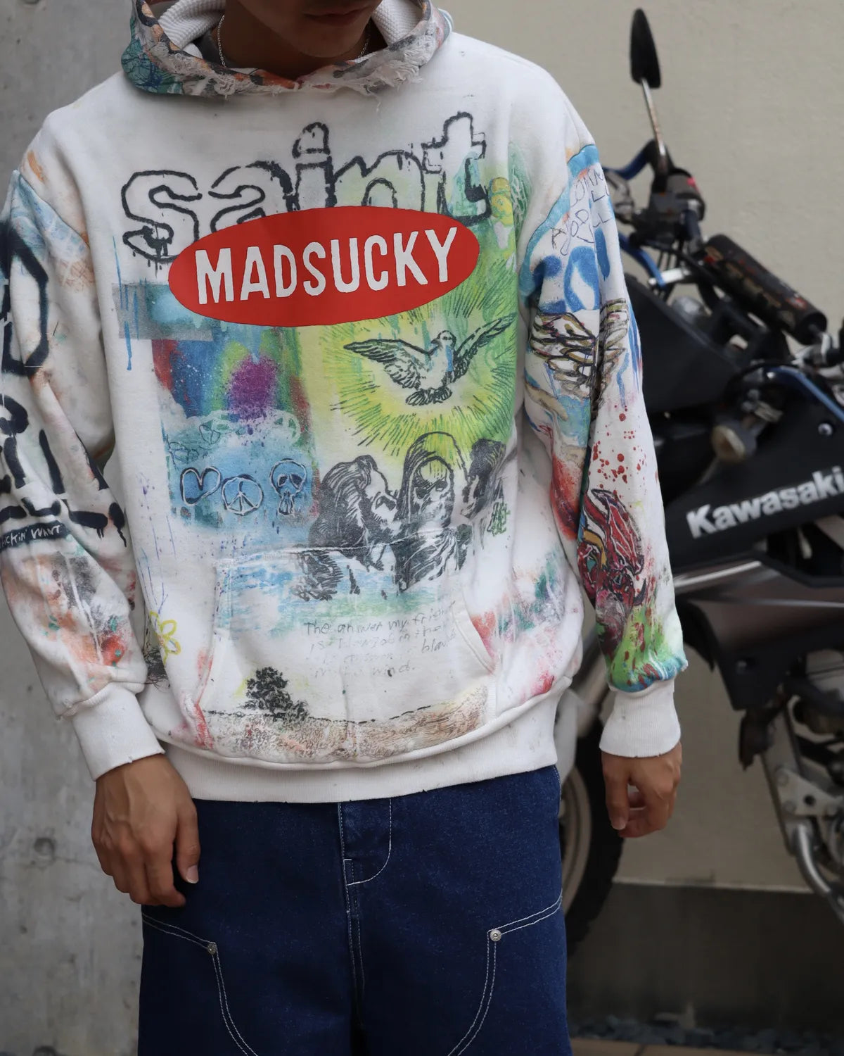 SAINT Mxxxxxx × MADSAKI / MDS _ DBL FACE HOODIE / MADSUCKY (SM-MK1-0000-C76)