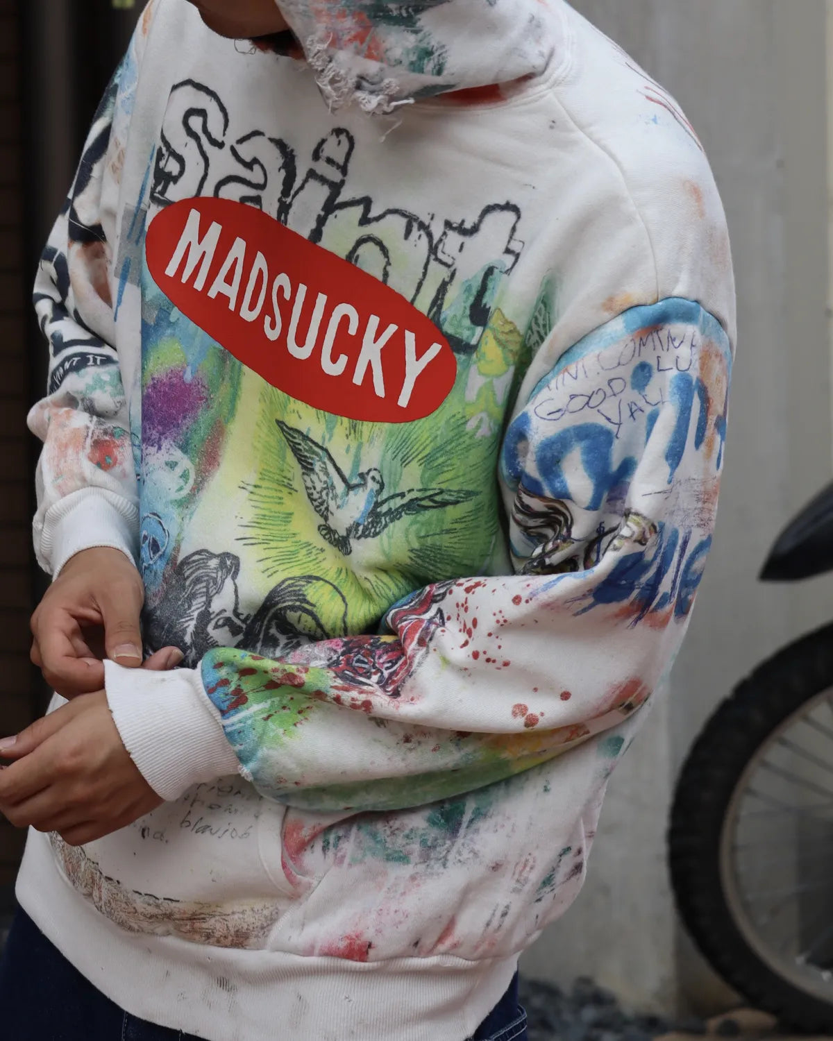 SAINT Mxxxxxx × MADSAKI / MDS _ DBL FACE HOODIE / MADSUCKY (SM-MK1-0000-C76)