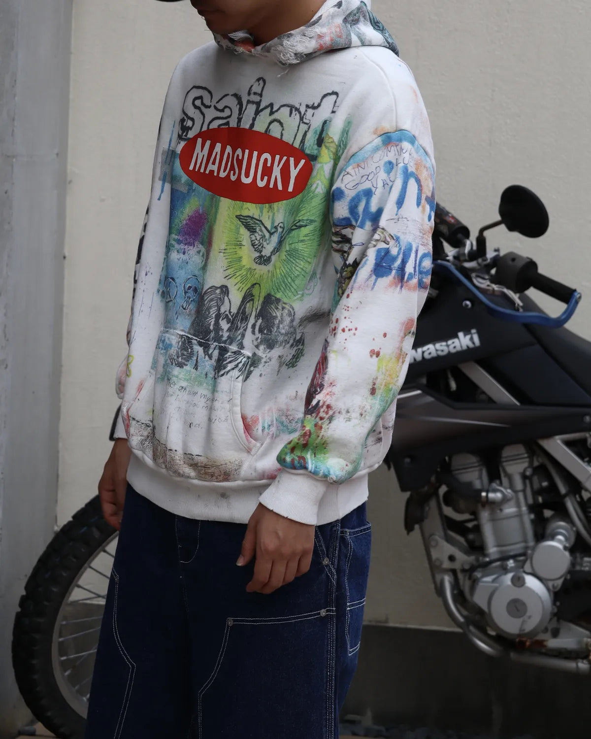 SAINT Mxxxxxx × MADSAKI / MDS _ DBL FACE HOODIE / MADSUCKY (SM-MK1-0000-C76)