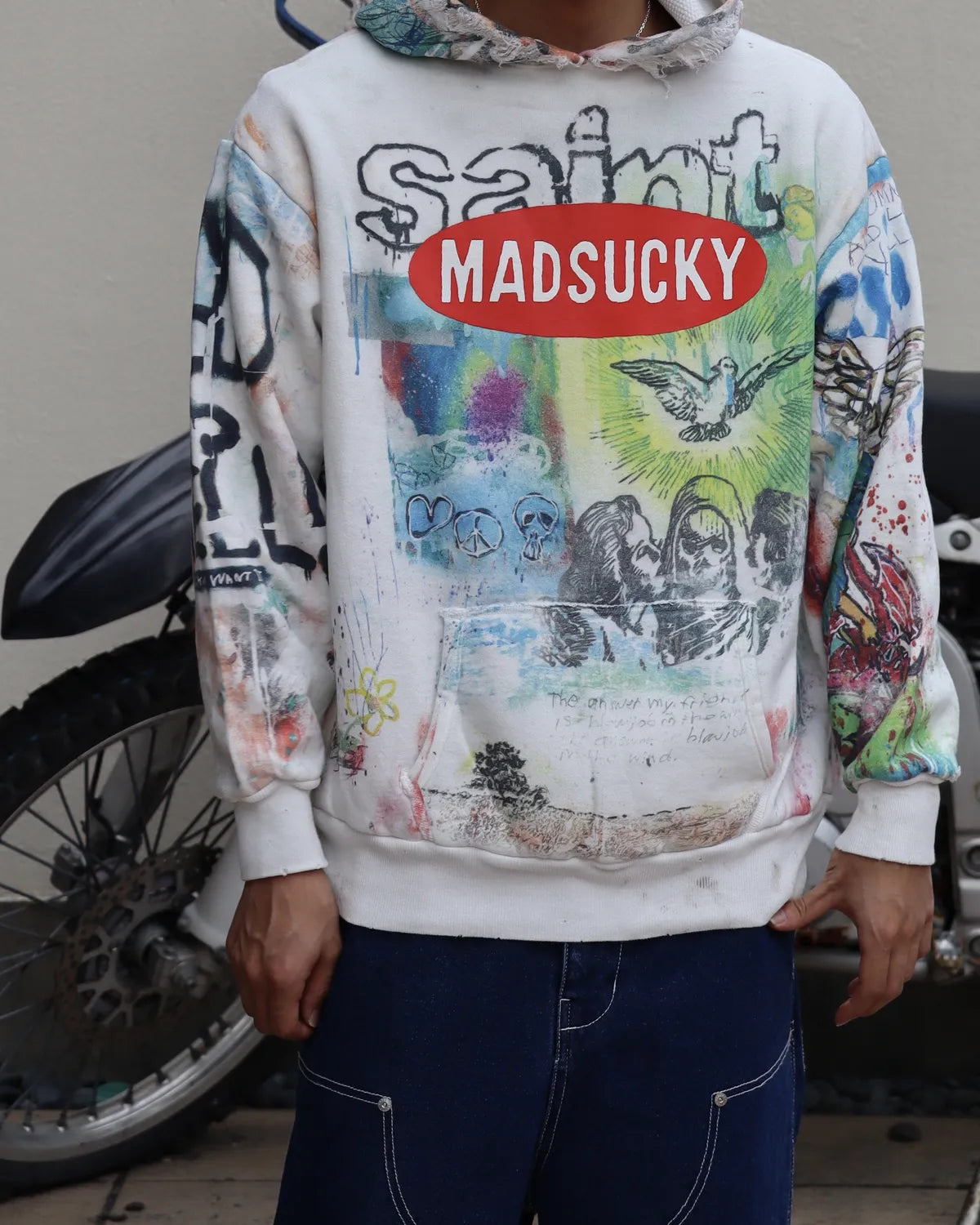 SAINT Mxxxxxx × MADSAKI / MDS _ DBL FACE HOODIE / MADSUCKY (SM-MK1-0000-C76)