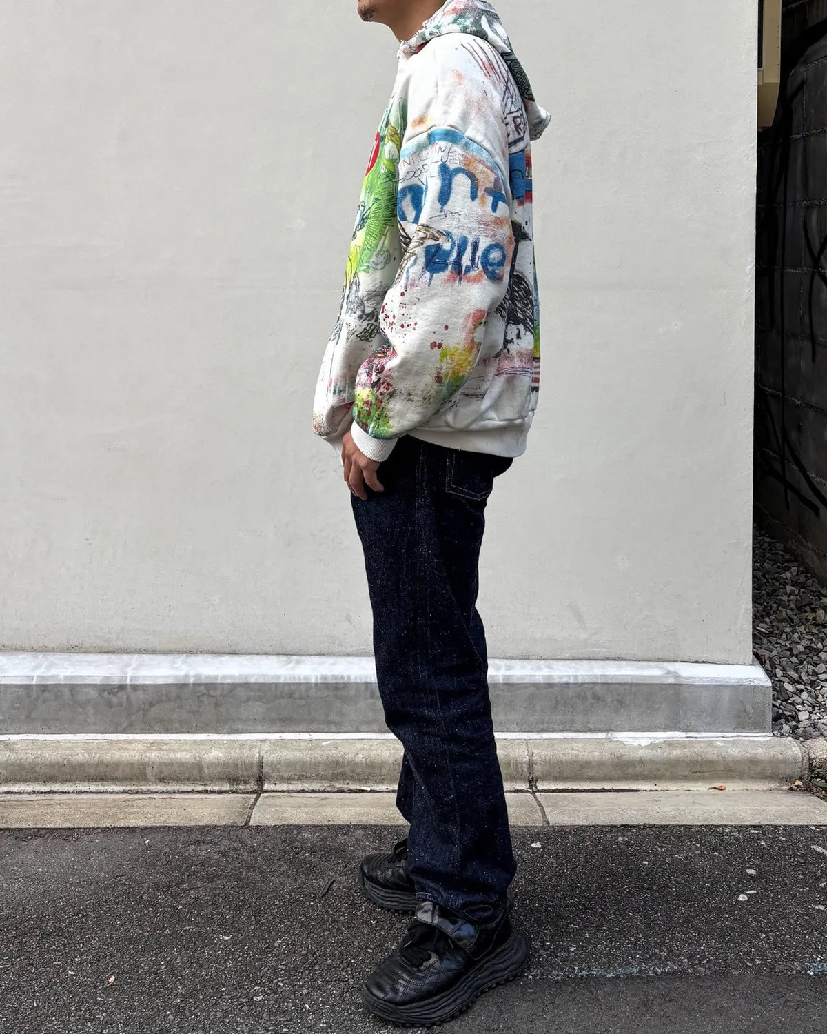 SAINT Mxxxxxx × MADSAKI / MDS _ DBL FACE HOODIE / MADSUCKY (SM-MK1-0000-C76)