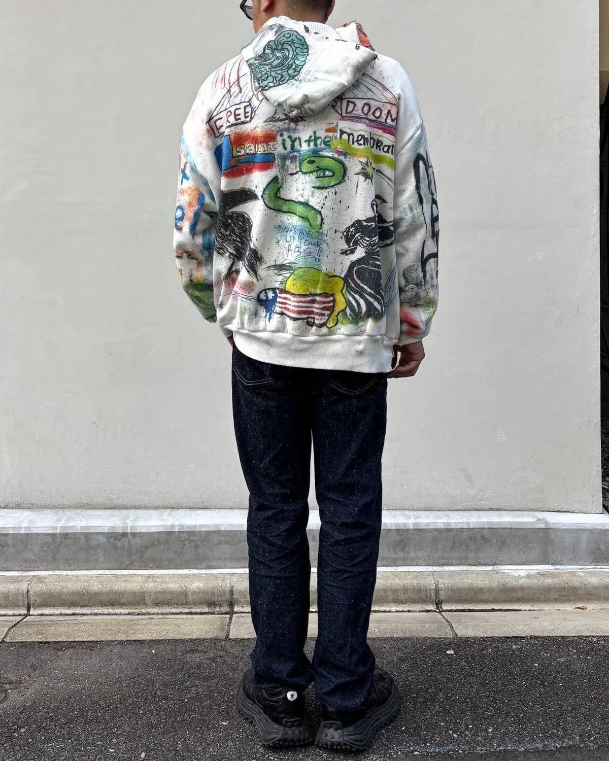 SAINT Mxxxxxx × MADSAKI / MDS _ DBL FACE HOODIE / MADSUCKY (SM-MK1-0000-C76)
