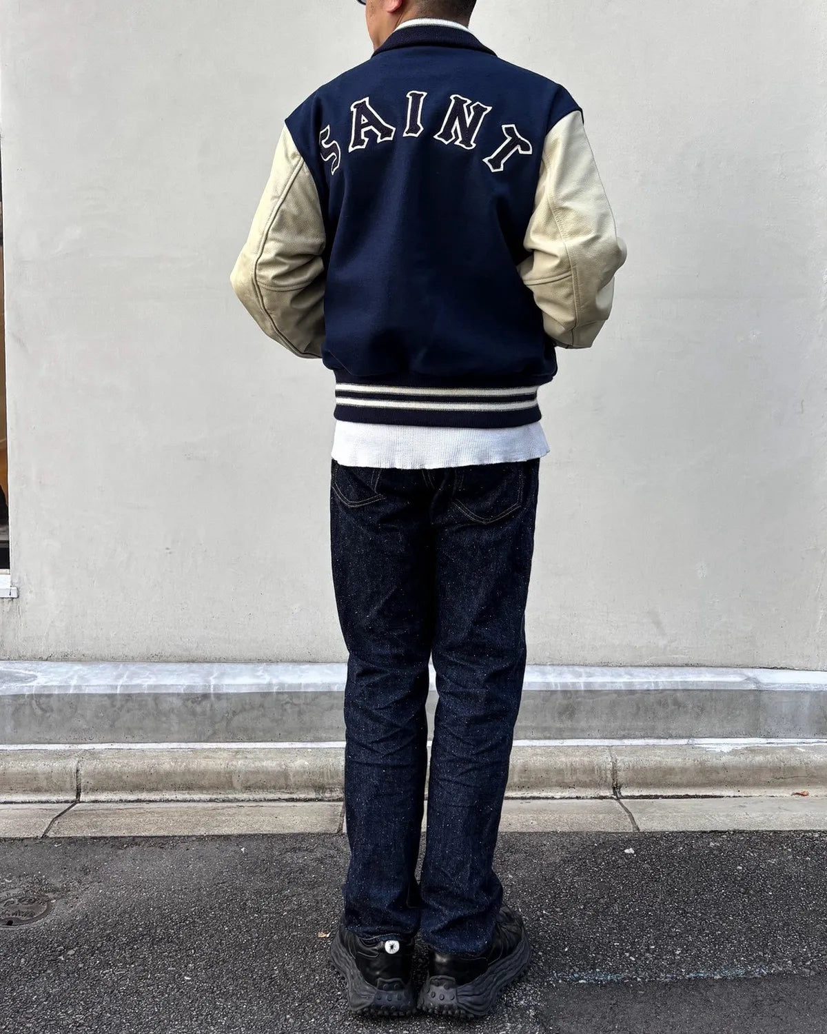 SAINT Mxxxxxx × Golden Bear / GB _ VARSITY JKT / Sared Heart (SM-MK1-0000-C33)