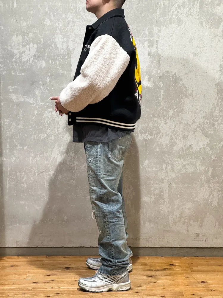 ©︎SAINT Mxxxxxx / × Cactus Plant Flea Market  CP_VARSITY JKT/LMA (SM-YS1-0000-C08)