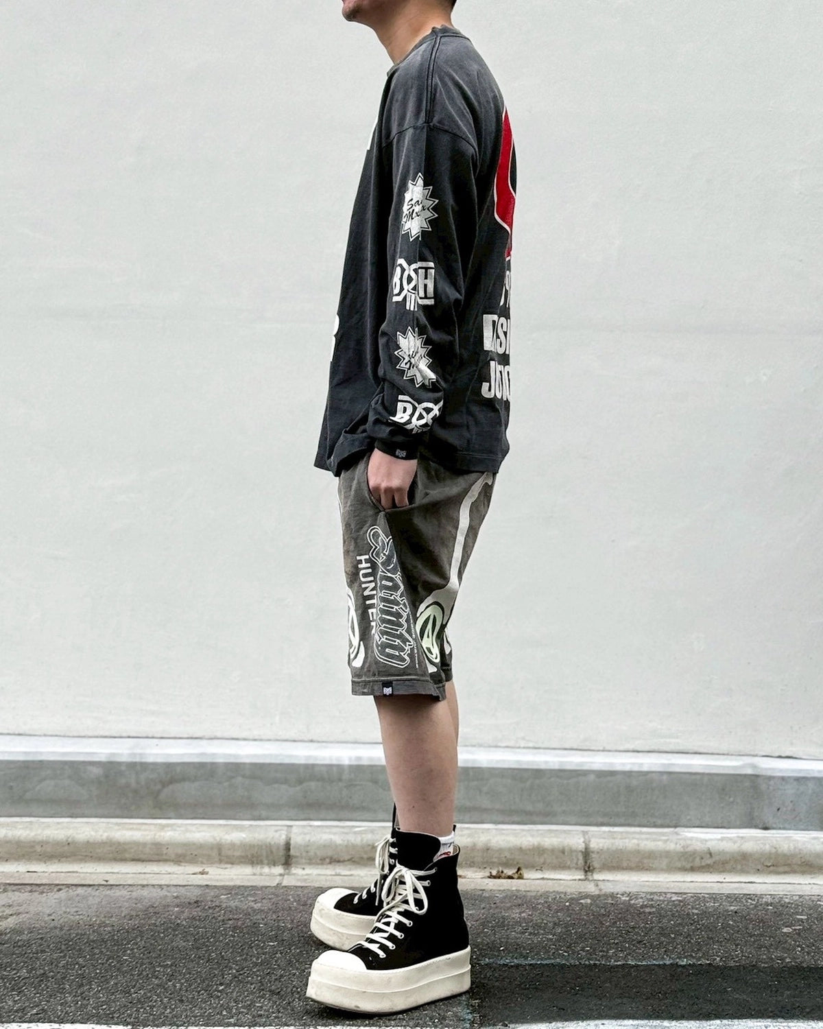 ©︎SAINT Mxxxxxx × BOUNTY HUNTER / BH_LS T-SHIRT / SAINTY HUNTER (SM-MK8-0000-C31)