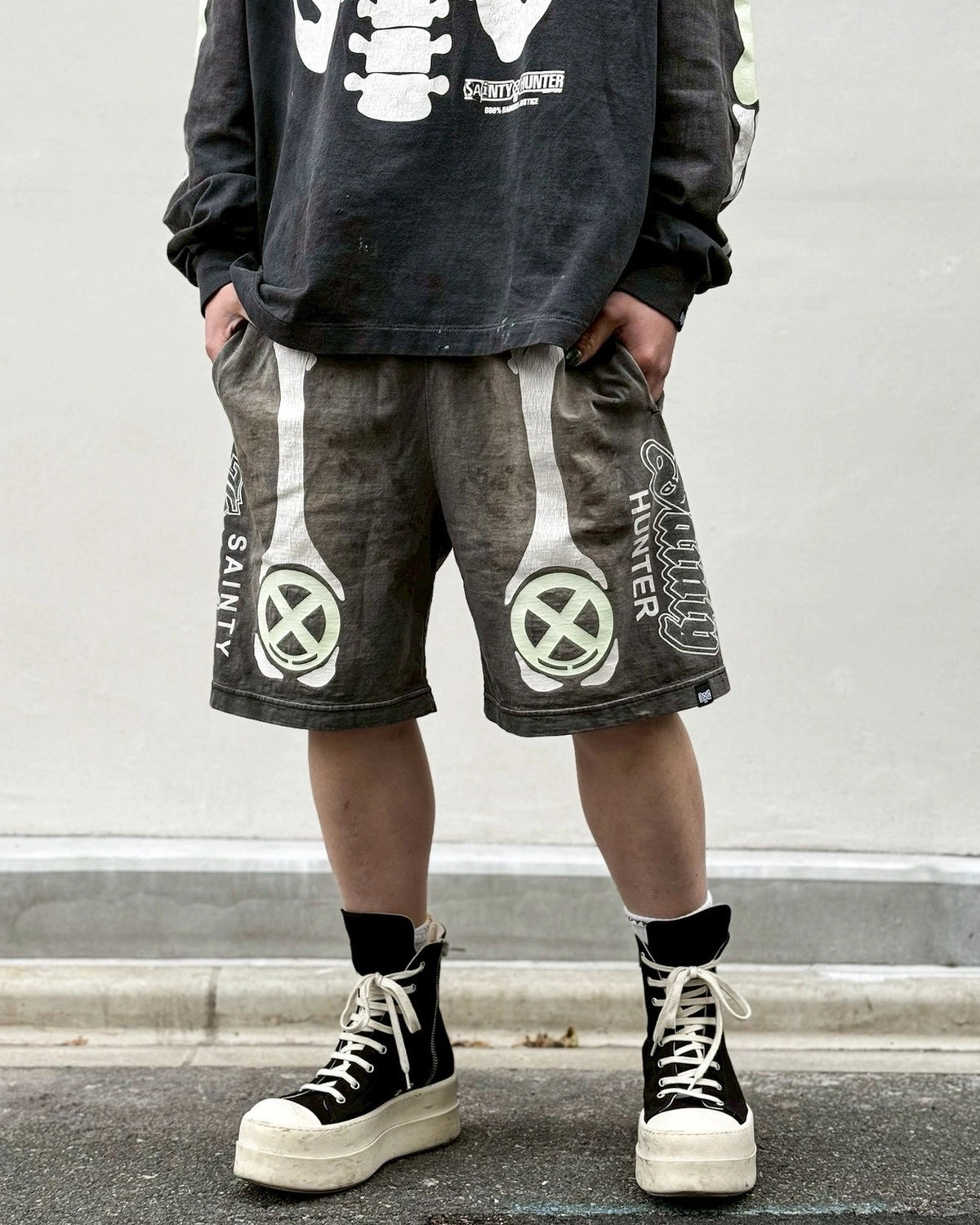 SAINT M×××××× (セントマイケル) / × BOUNTY HUNTER BH_CUT SEW SHORTS