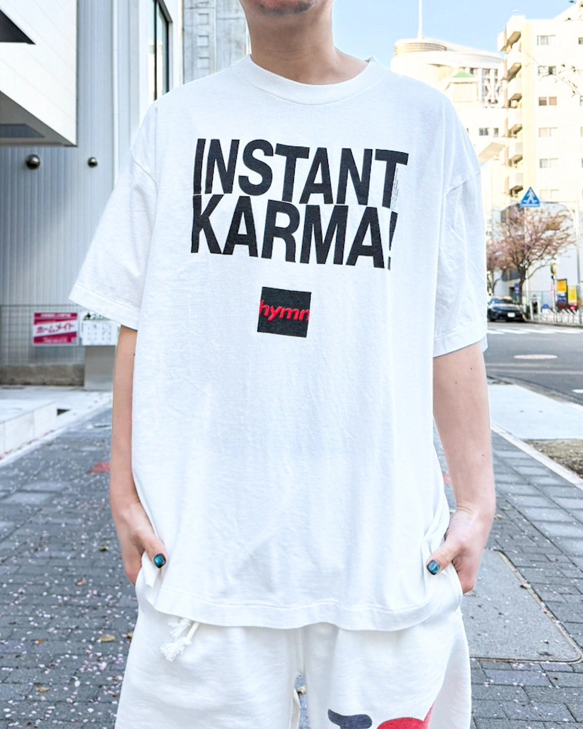 ©︎SAINT Mxxxxxx × JOHN LENNON / JL_SS T-SHIRT / INSTANT KARMA (SM-MK8-0000-C26)