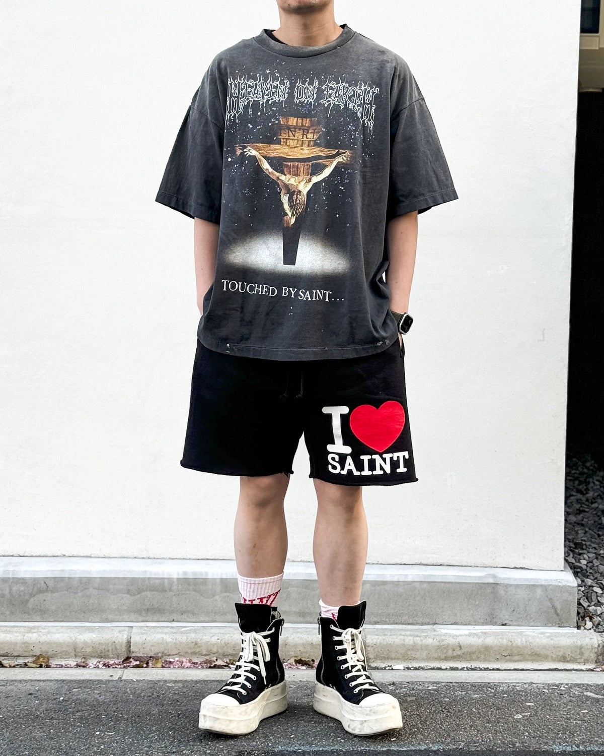 ©︎SAINT Mxxxxxx / T-SHIRT / HEAVEN ON EARTH (SM-MK8-0000-002)