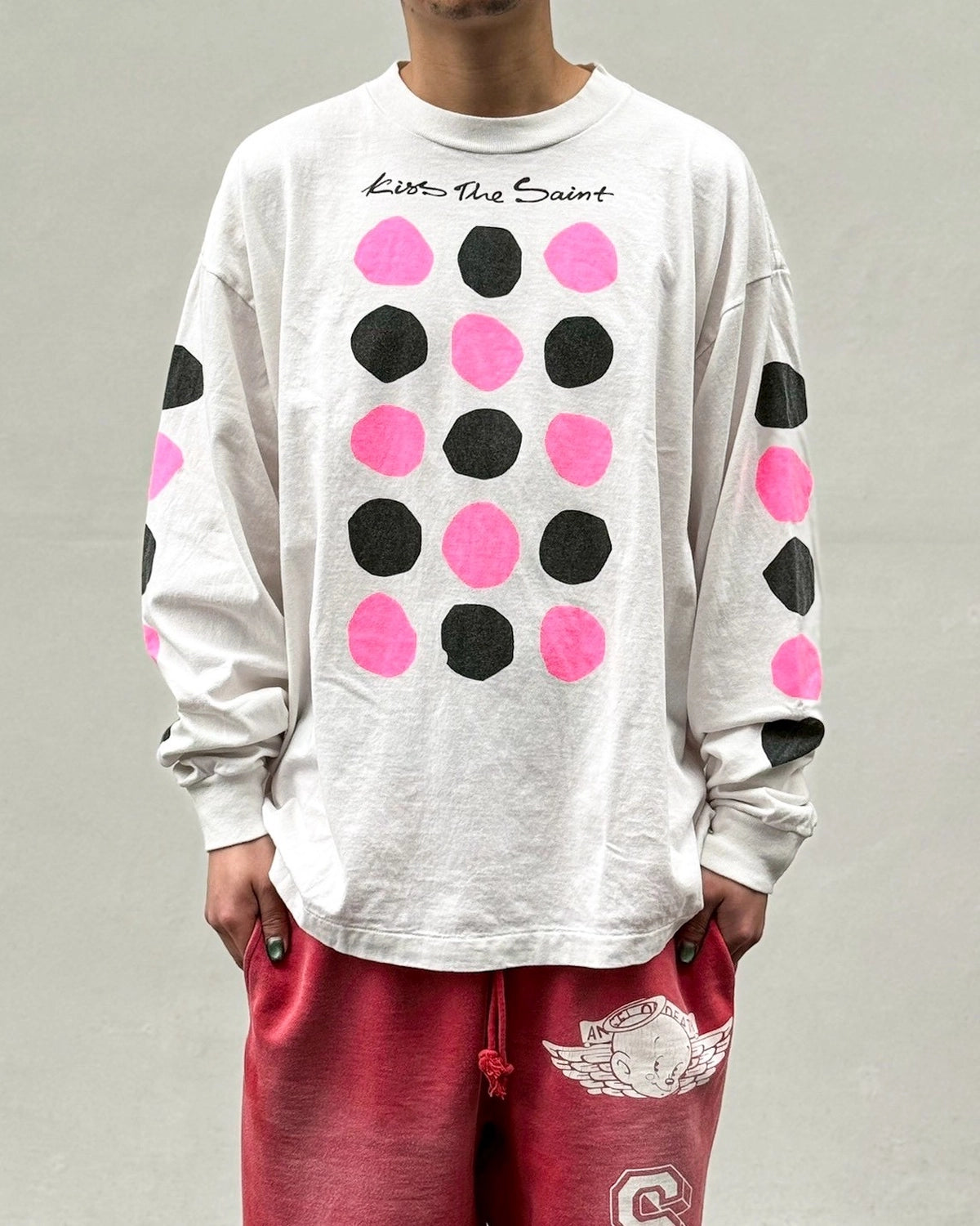 ©︎SAINT Mxxxxxx / LS T-SHIRT / DOT (SM-MK8-0000-031)