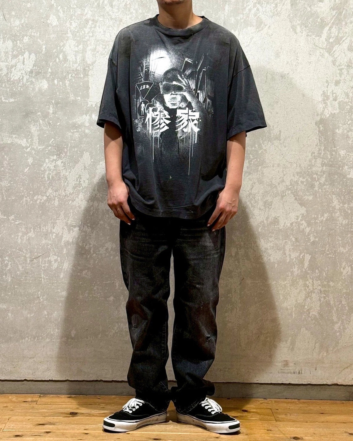 ©︎SAINT Mxxxxxx × GEEKS RULE / GS_SS TEE-惨家-zange- (SM-HR1-0000-C25)