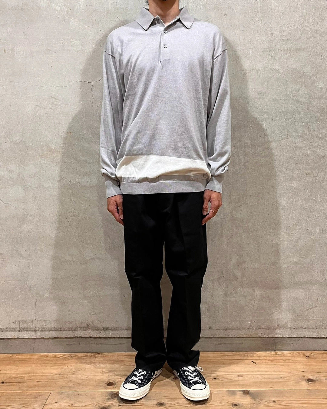 SEQUEL / KNIT POLO LONG SLEEVE (SQ-26SS-KN-03)