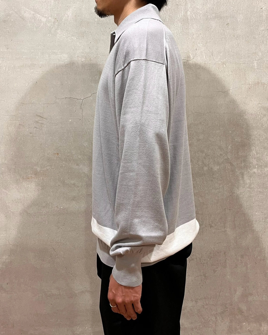 SEQUEL / KNIT POLO LONG SLEEVE (SQ-26SS-KN-03)