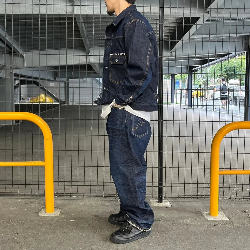 SEQUEL / × FRAGMENT 生立体 DENIM PANTS (SQ-24AW-PT-02)