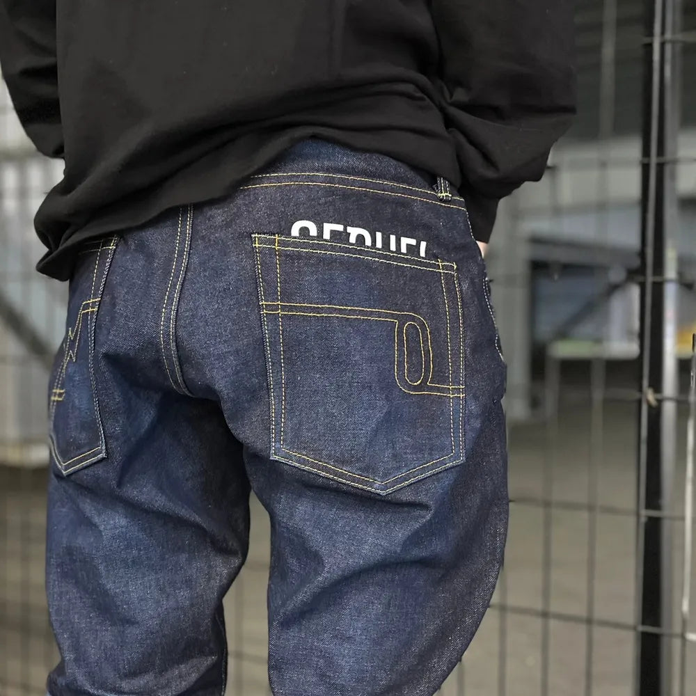 SEQUEL / × FRAGMENT 生立体 DENIM PANTS (SQ-24AW-PT-03)