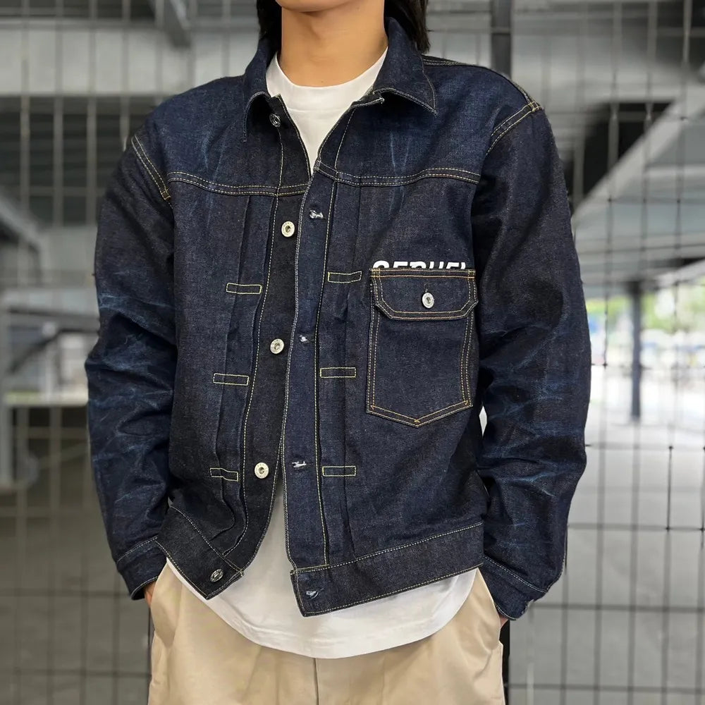 定価以下 FRAGMENT x SEQUEL SQ-24AW-JK-02 XL SEQUEL x FRAGMENT 24AW 立体 DENIM JACKET SEQUEL(シークエル