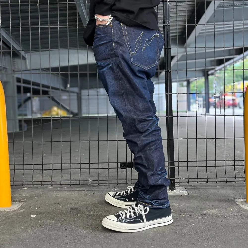 SEQUEL / × FRAGMENT 生立体 DENIM PANTS (SQ-24AW-PT-03)