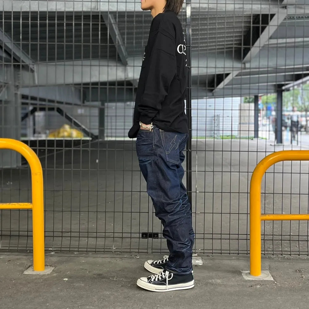 SEQUEL / × FRAGMENT 生立体 DENIM PANTS (SQ-24AW-PT-03)