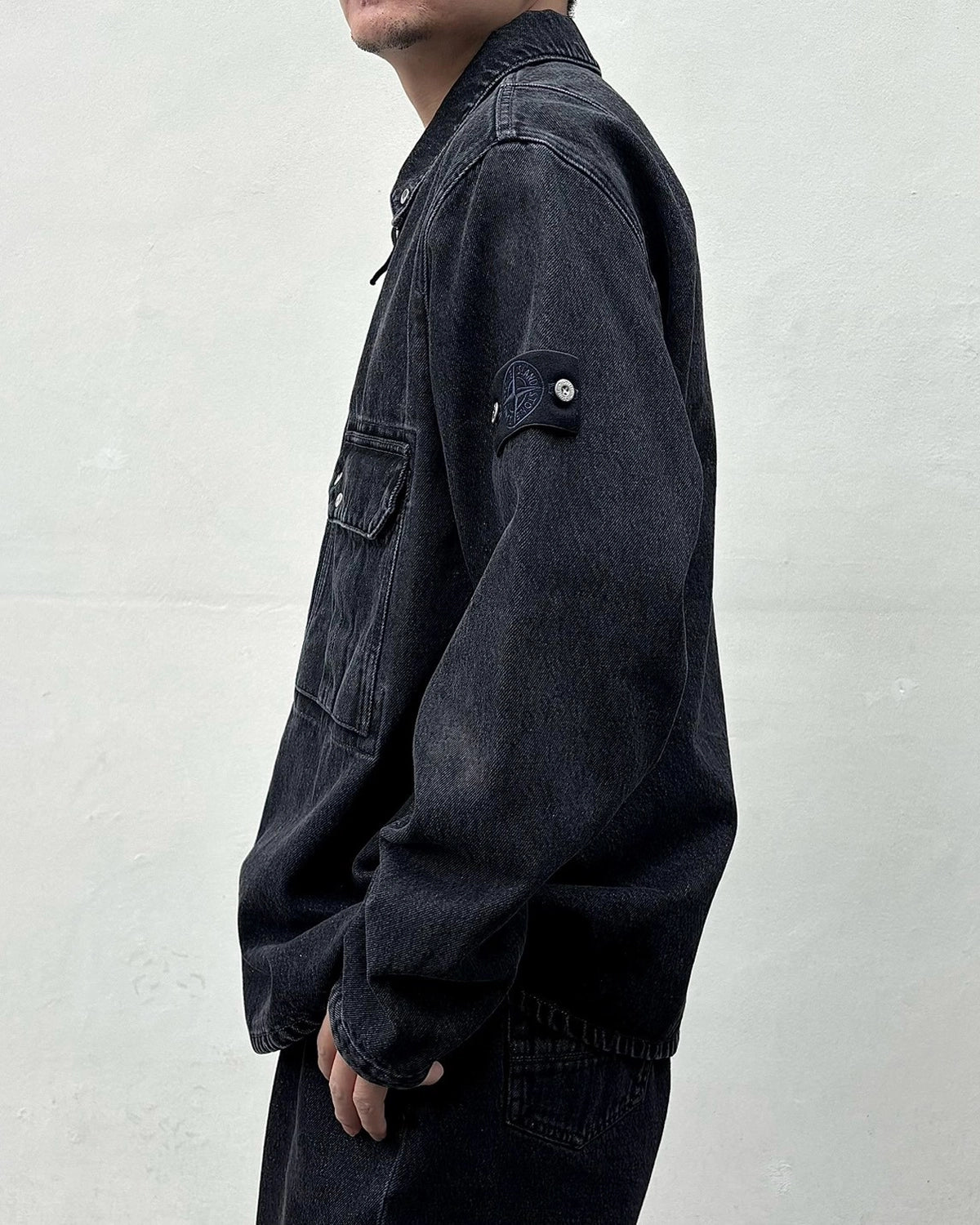 STONE ISLAND / コンフォートフィット ジップアップ オーバーシャツ チェストポケット (L2S141200002S0J32)