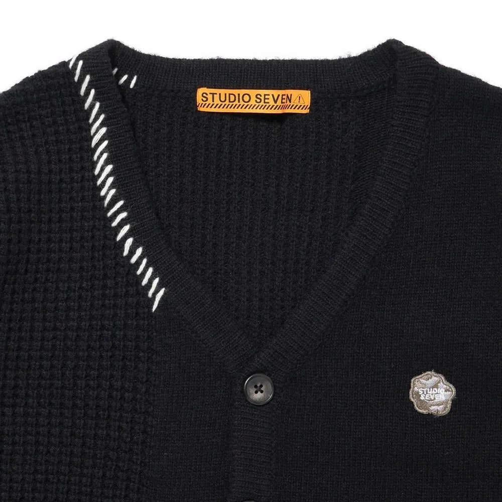 STUDIO SEVEN / Stitch Docking Knit Cardigan (70865211)