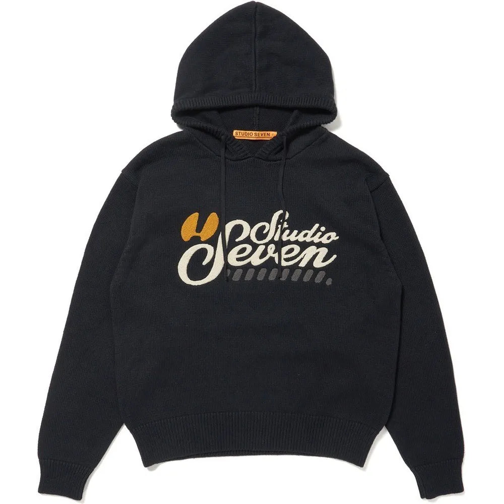 STUDIO SEVEN の Logo Knit Hoodie (70865207)