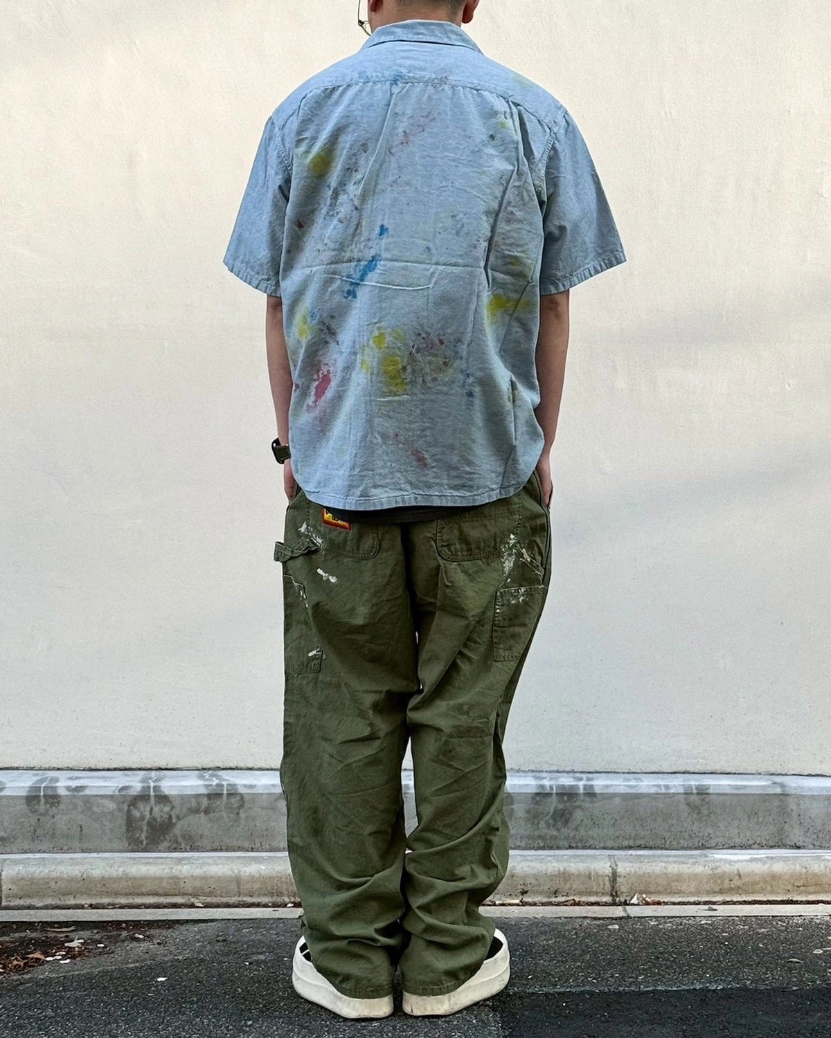 SWJP / WRITERS BLOCK CHAMBRAY SHIRT w/o PAINT(SW-26SS-2)