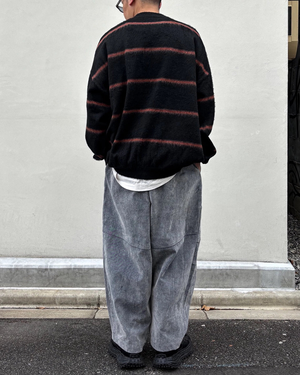 TIGHTBOOTH / BORDER KNIT SWEATER (FW26-KN01)