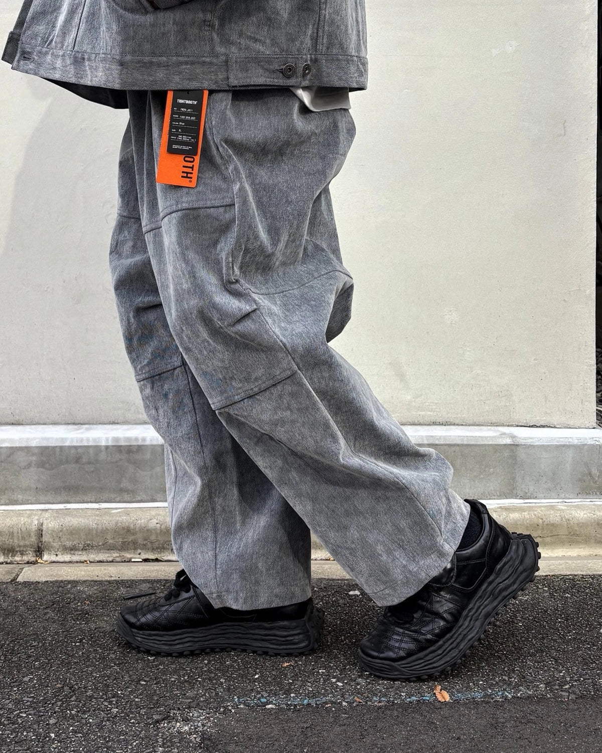 TIGHTBOOTH / FLOCKY DENIM BALLOON PANTS (FW26-B10)