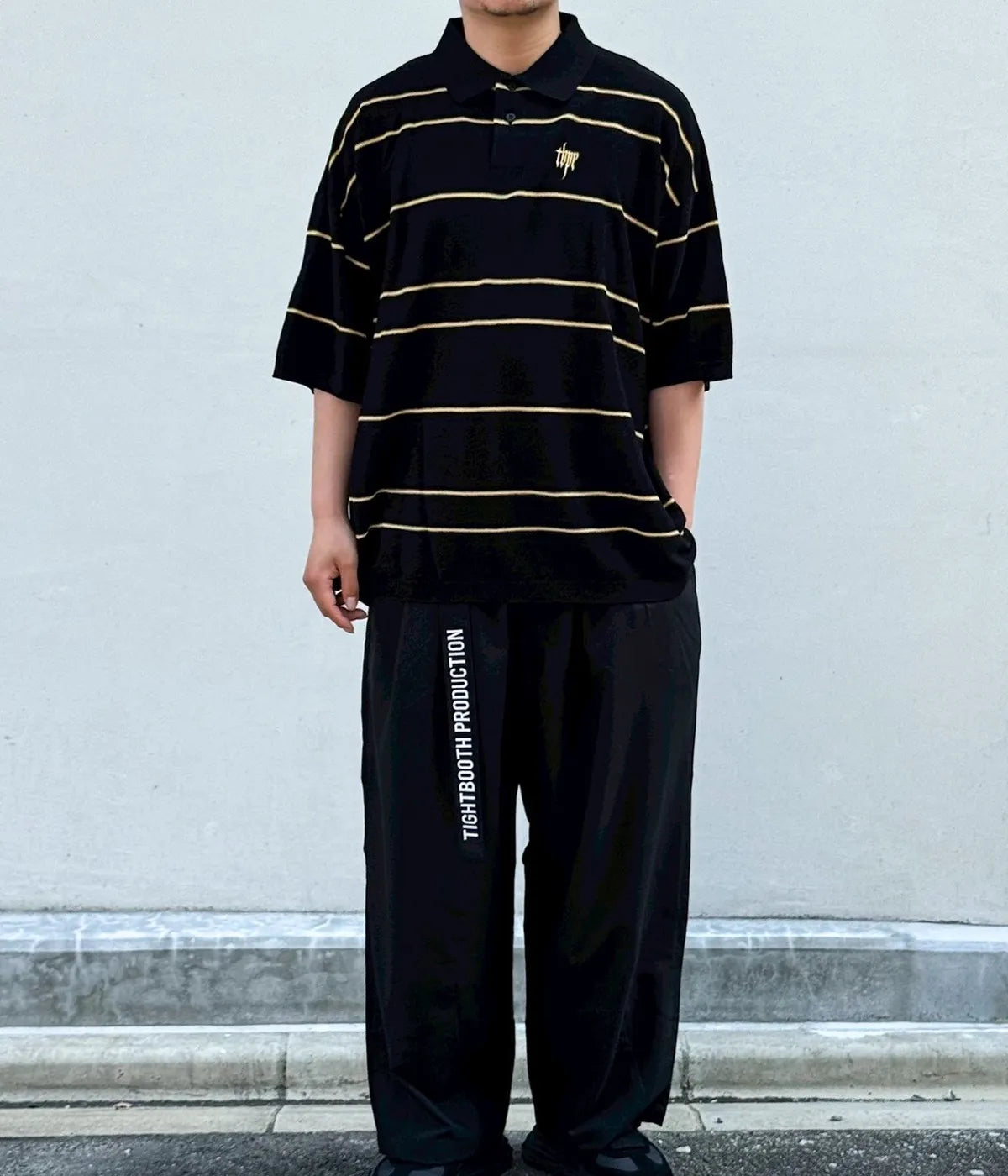 TIGHTBOOTH / BORDER KNIT POLO (SS26-KN01)