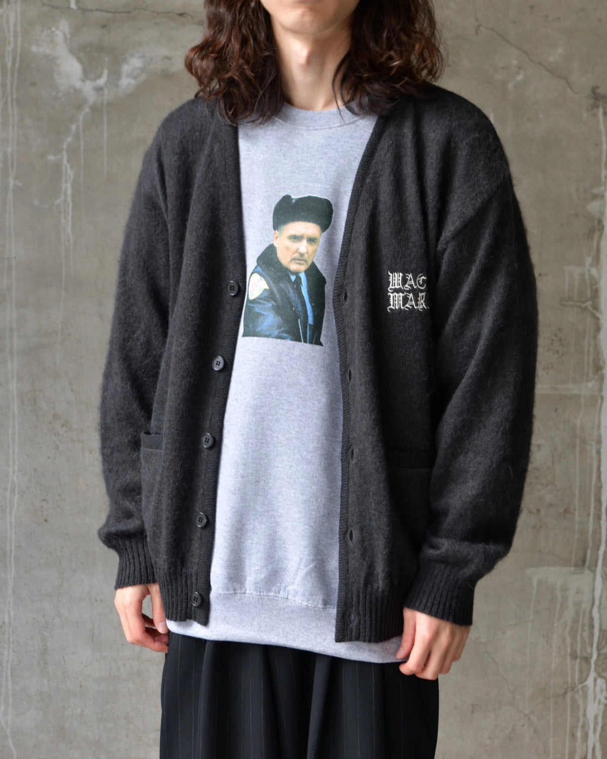 WACKO MARIA / MOHAIR KNIT CARDIGAN (26FW-WMK-KN09)