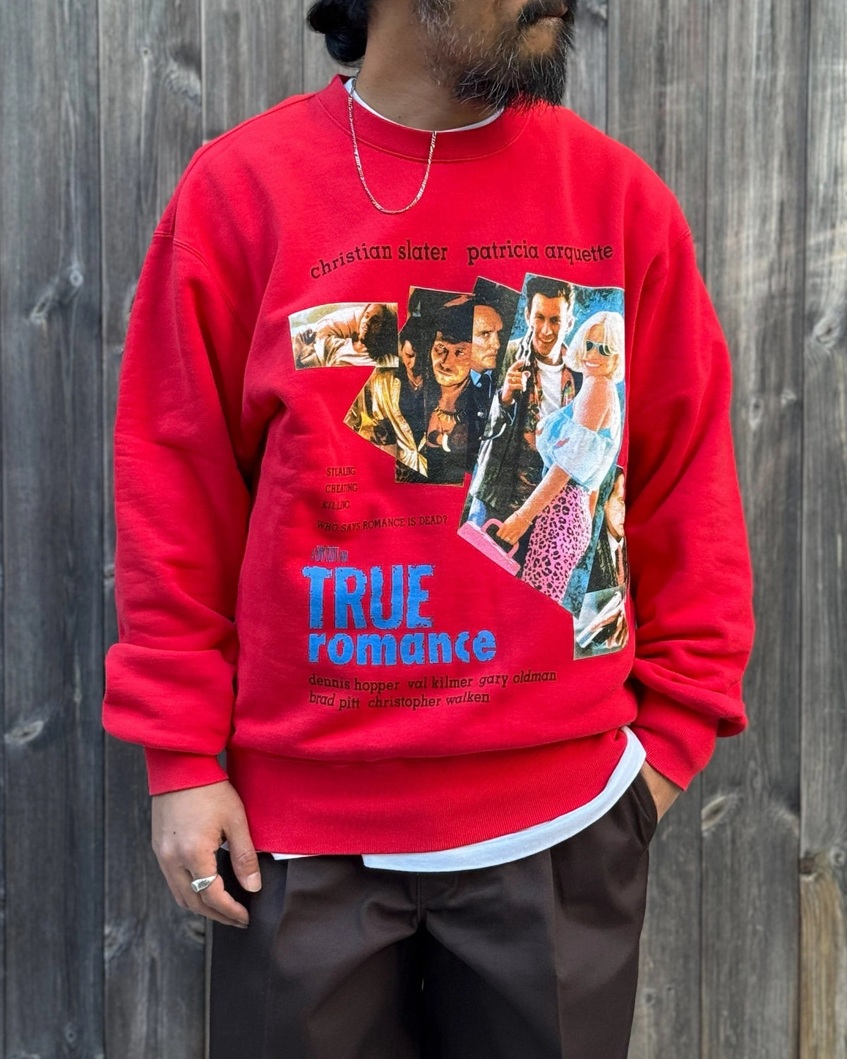 WACKO MARIA × TRUE ROMANCE / WASHED HEAVY WEIGHT SWEAT SHIRT (TR-WM-SS02)