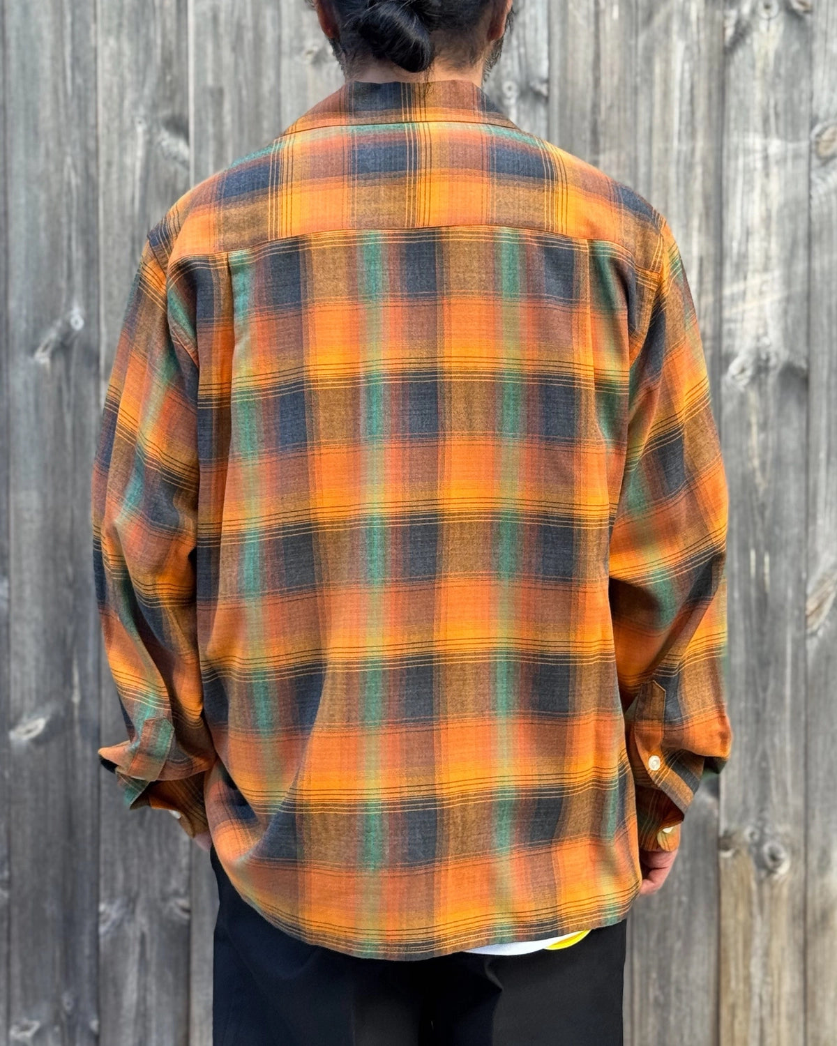WACKO MARIA / OMBRE CHECK OPEN COLLAR SHIRT L/S -TYPE-6- (26FW-WMS-OC11)
