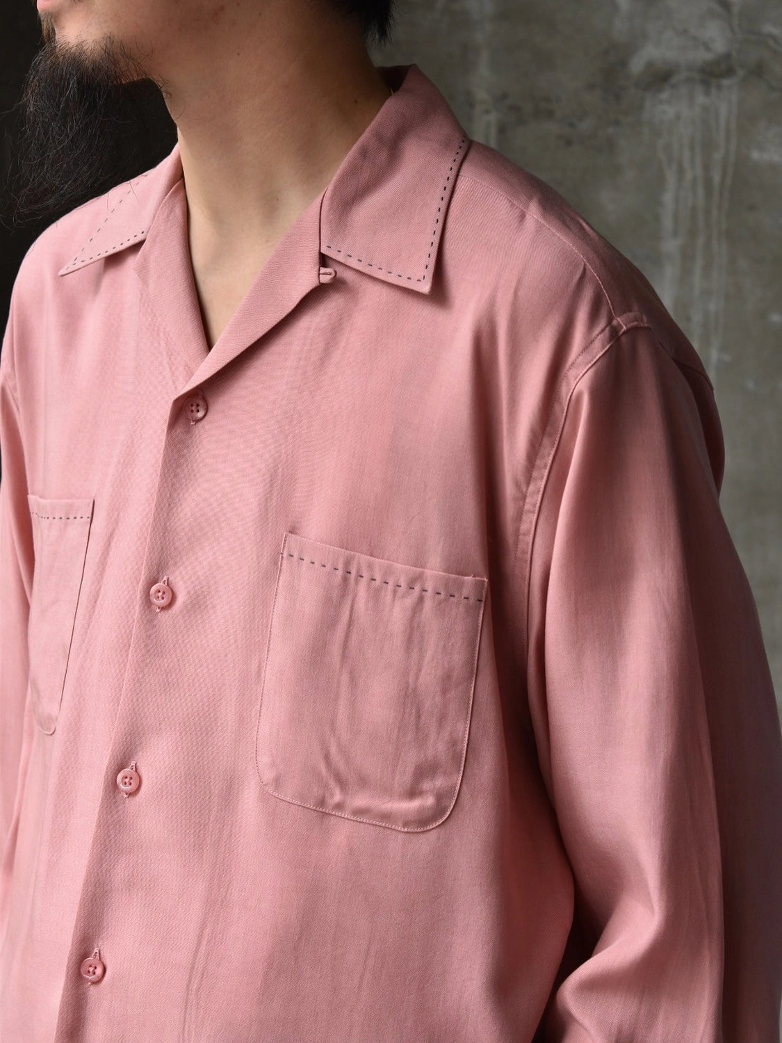 WACKO MARIA  / 50'S OPEN COLLAR SHIRT -TYPE5- (25FW-WMS-OC10)