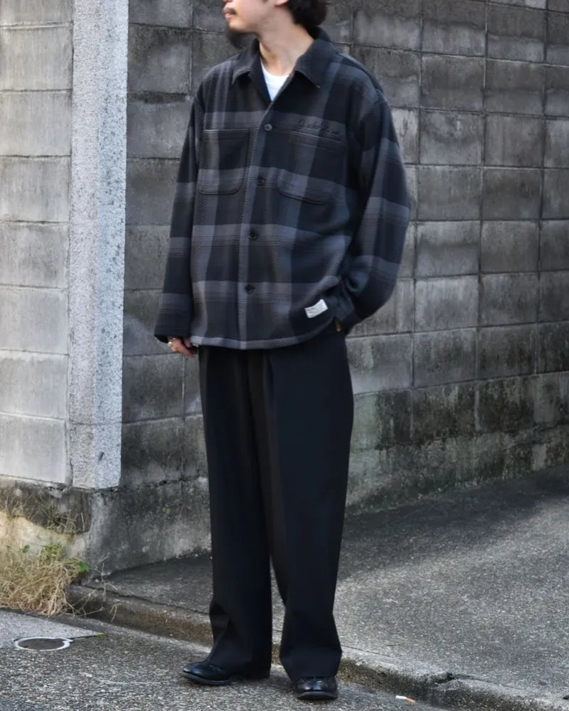 WACKO MARIA / FLEECE SHIRT -TYPE2- (24FW-WMO-BL25)