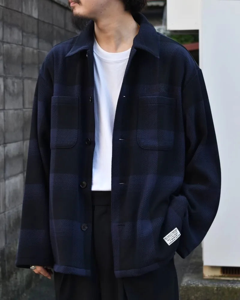 WACKO MARIA / FLEECE SHIRT -TYPE2- (24FW-WMO-BL25)