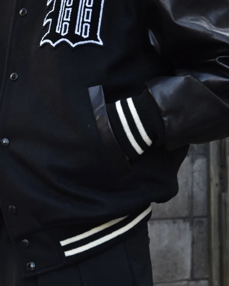 WACKO MARIA / LEATHER VARSITY JACKET B -TYPE2-  (24FW-WMO-BL16)