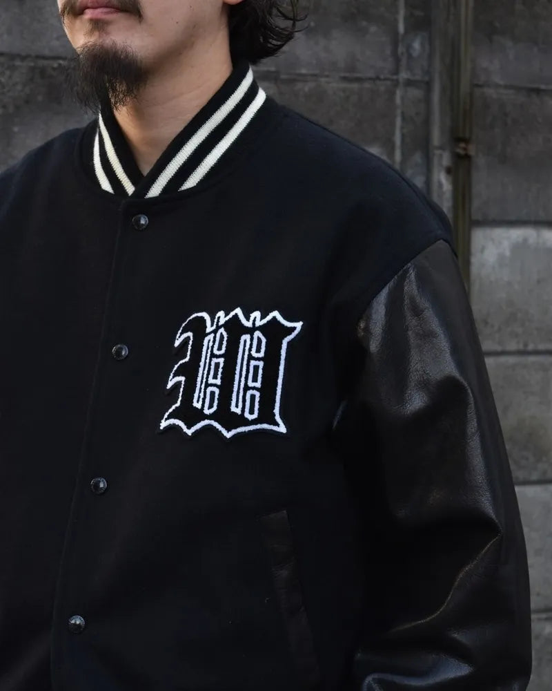 WACKO MARIA / LEATHER VARSITY JACKET B -TYPE2-  (24FW-WMO-BL16)