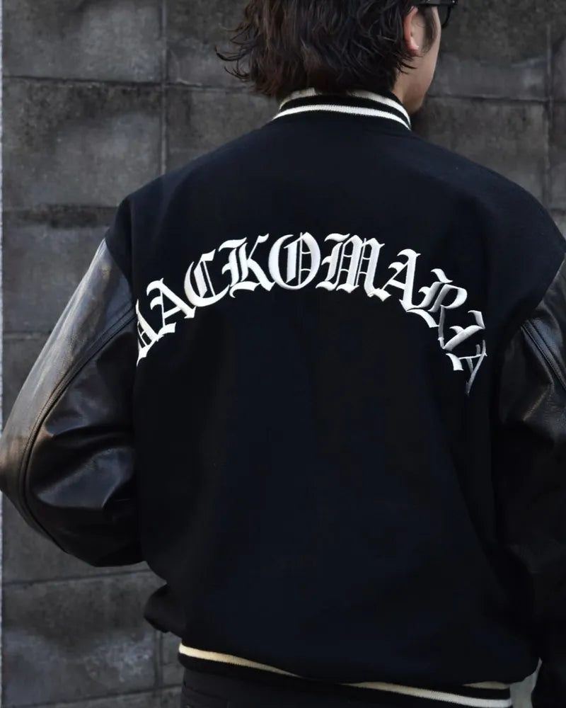 WACKO MARIA / LEATHER VARSITY JACKET B -TYPE2-  (24FW-WMO-BL16)