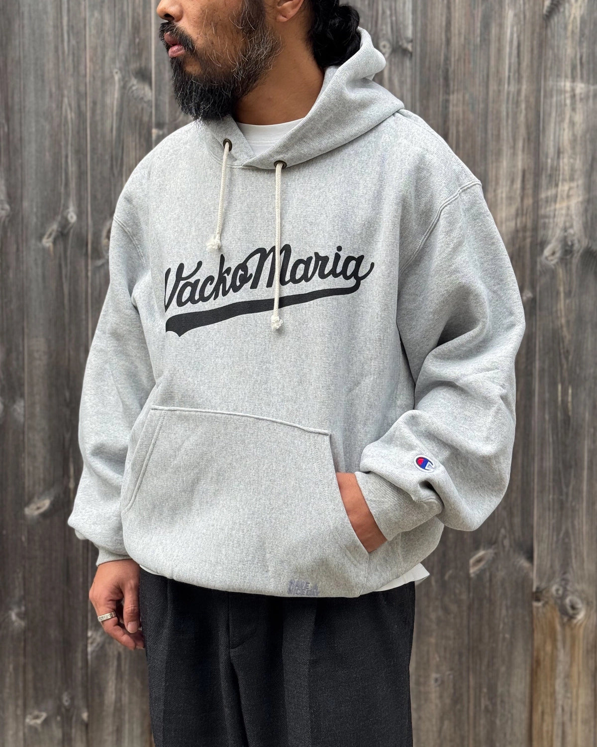 WACKO MARIA × Champion / REVERSE WEAVE HOODED SWEAT SHIRT -TYPE-1- (26FW-WMC-CP02)